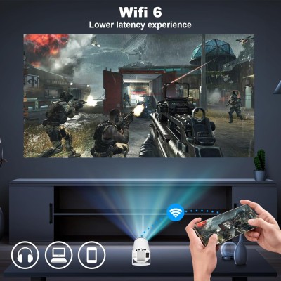 Mini Vidéoprojecteur Portable WiFi - 1080P Full HD, HDMI, Compatible Téléphone & PC Mini Vidéoprojecteur Portable WiFi - 1080P Full HD, HDMI, Compatible Téléphone & PC
