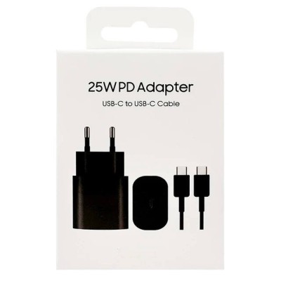 Chargeur 25W PD USB-C + Câble USB-C - Charge Rapide Compatible Samsung & iPhone Chargeur 25W PD USB-C + Câble USB-C - Charge Rapide Compatible Samsung & iPhone