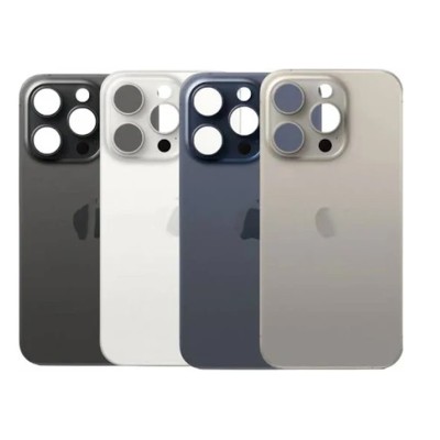 🔧 Vitre Arrière iPhone 15 Pro Max | Logo CE + Adhésif Inclus